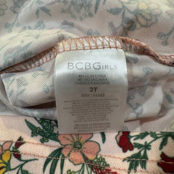 BCBGirls Toddler 3T Mauve Floral Design Dress - Picture 3 of 6